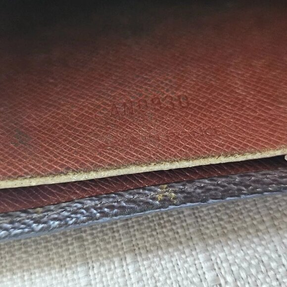 Vintage Louis Vuitton Wallet Brown Card Holder Trifold Purse Made in France Auth - Picture 11 of 12